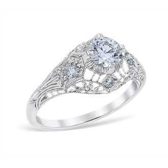 Antique Style Engagement Ring