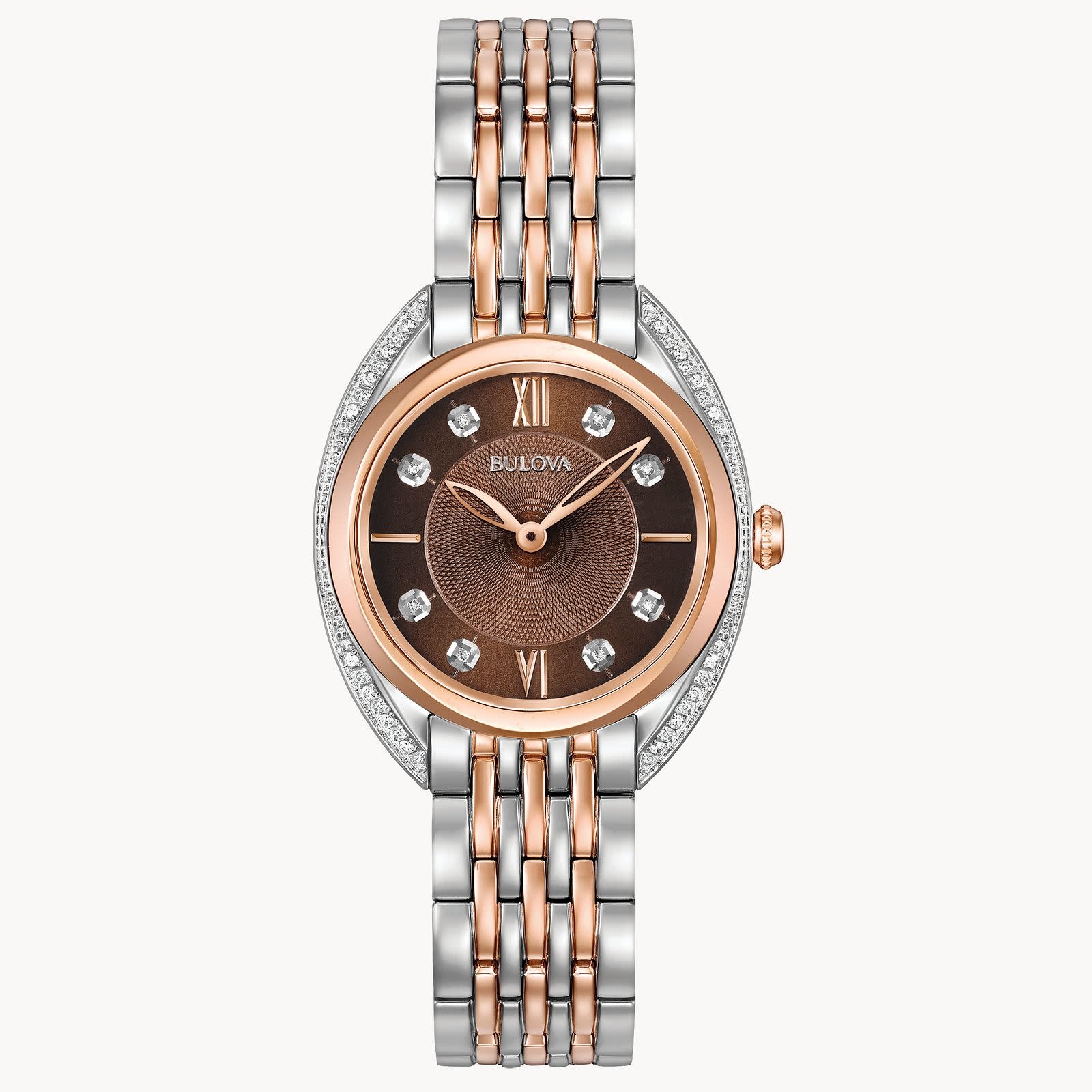 Ladies Bulova Diamond Accent Watch with Mother-of-Pearl Dial 96P149 –  TimeSquareUnlimited