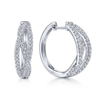 Twisted Diamond Earrings