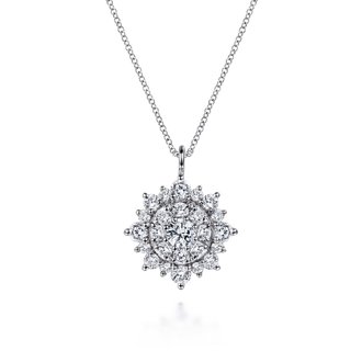 Diamond Cluster Necklace