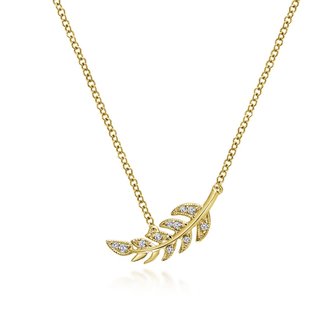 Diamond Leaf Necklace