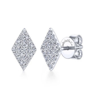 Cluster Diamond Stud Earrings