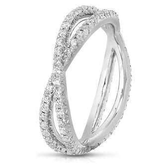 Crossover Wedding Band