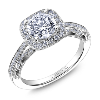 Halo Engagement Ring