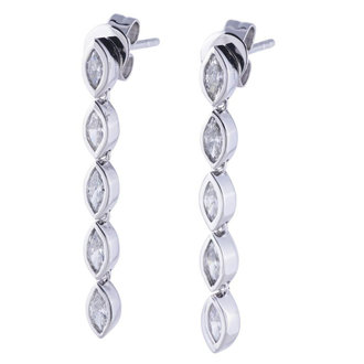 Marquise Diamond Dangle Earrings