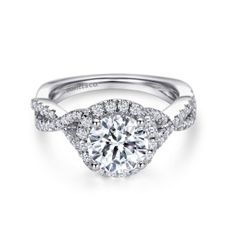 Halo Diamond Engagement Ring