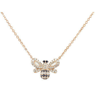 Diamond Bee Necklace