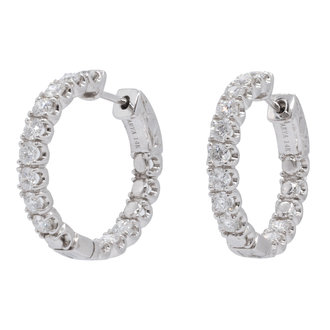 Diamond Hoop Earrings