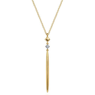 Spear Drop Diamond Necklace
