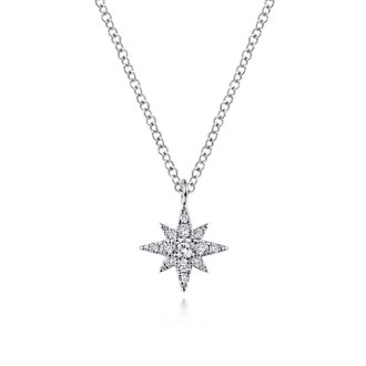 Diamond Pavé Star Pendant Necklace