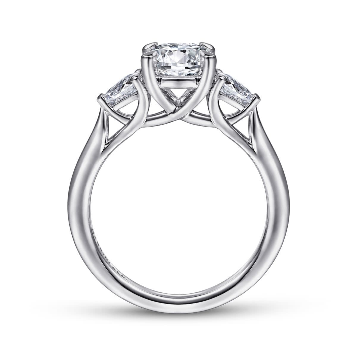 Butterflies 3 Stone Engagement Ring | 1288