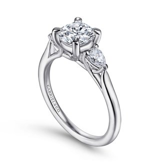 Three-Stone Diamond Engagement Ring