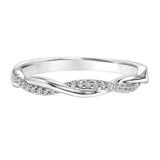 Contemporary Twist Diamond Wedding Band