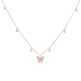 Diamond Butterfly Necklace