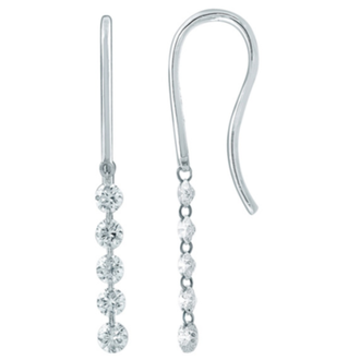 Diamond Dangle Earrings