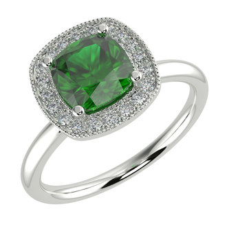 Peridot & Diamond Ring