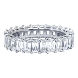Emerald Cut Diamond Eternity Band