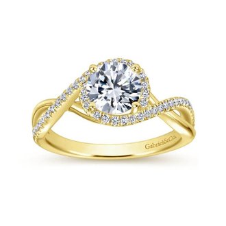 Diamond Bypass Engagement Ring