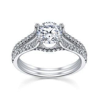 Split Shank Diamond Engagement Ring