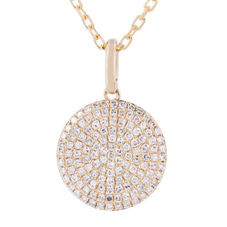 Diamond Circle Pendant Necklace
