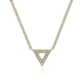 Diamond Triangle Necklace