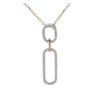 Pavé Diamond Link Necklace