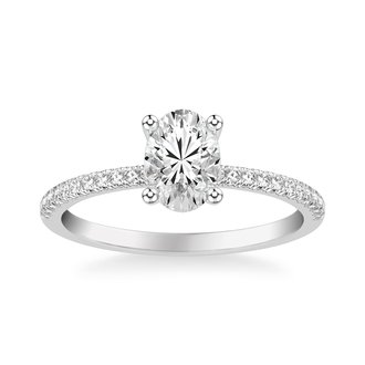 Oval Diamond Engagement Ring