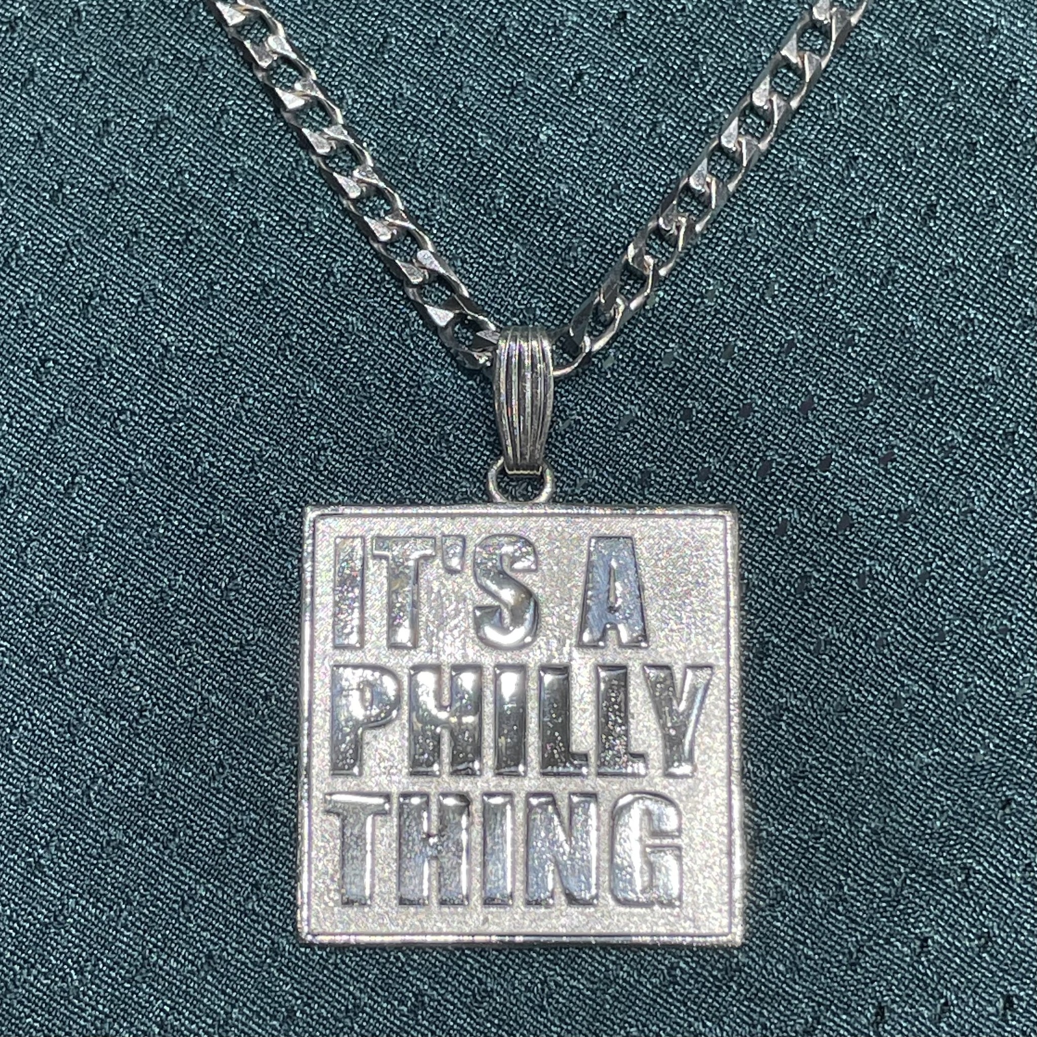 IT'S A PHILLY THING Silver Pendant