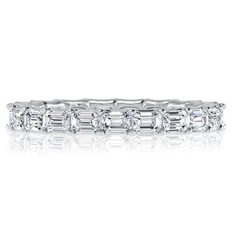 Emerald Cut Diamond Eternity Band