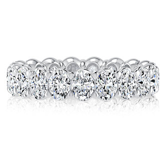 Oval Cut Diamond Eternity Band