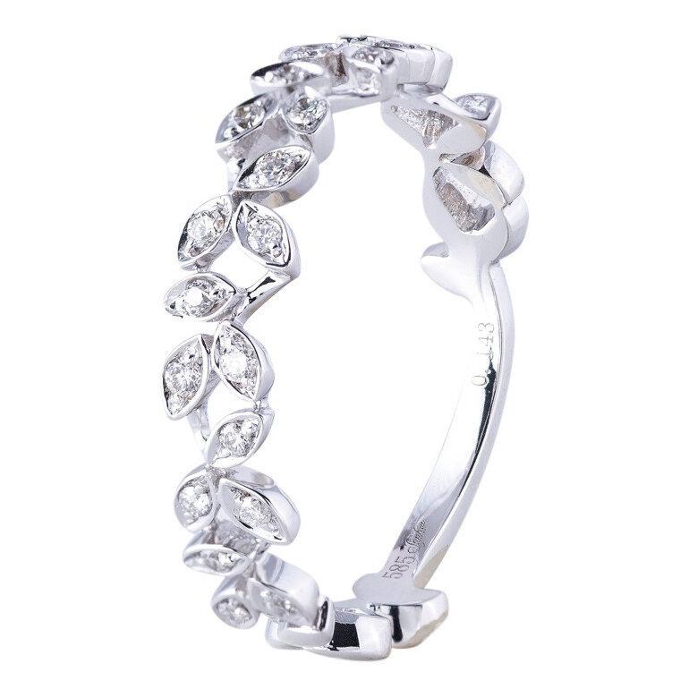 Vintage 10k White Gold Diamond Halo Rose Gold Accent Floral Engagement Ring  | eBay