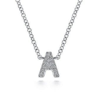 Diamond Initial Necklace