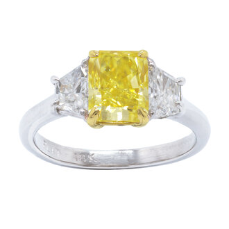 Canary Radiant Diamond Engagement Ring