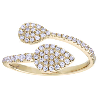 Cluster Diamond Wrap Ring
