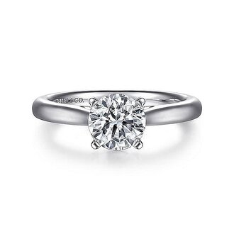 Solitaire Cathedral Diamond Engagement Ring