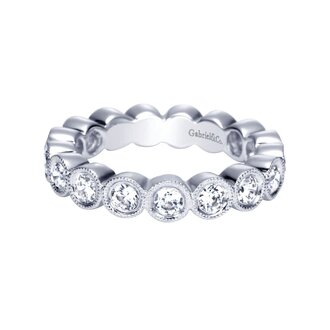 Milgrain Diamond Eternity Band