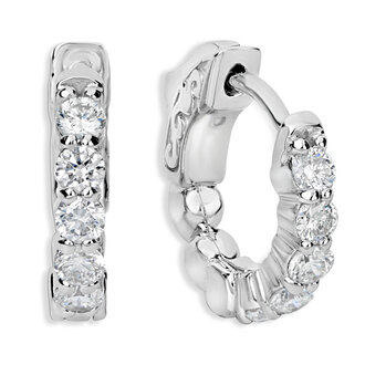 Diamond Hoop Earrings