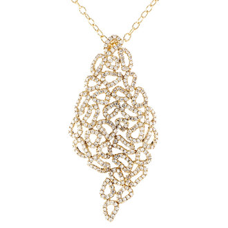 Fashion Diamond Pendant Necklace