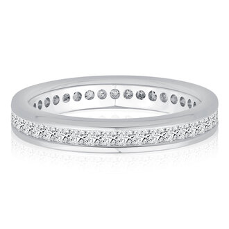 Diamond Channel Set Eternity Band