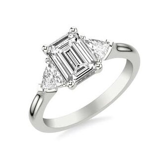Three-Stone Diamond Engagement Ring