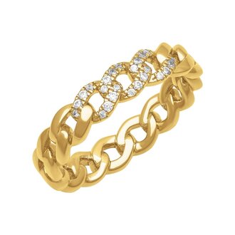 Diamond Curb Link Ring