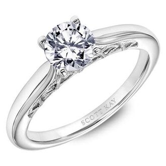 Milgrain Solitaire Engagement Ring