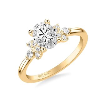 Diamond Scatter Engagement Ring