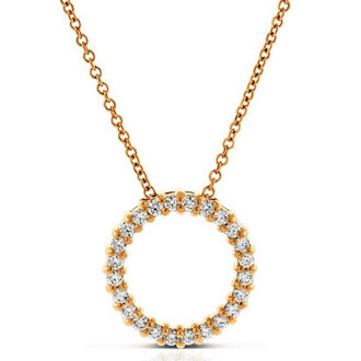 Diamond Circle Necklace
