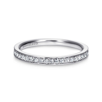 Channel Set Diamond Wedding Band
