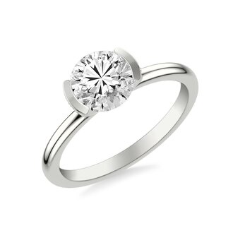 Contemporary Diamond Engagament Ring