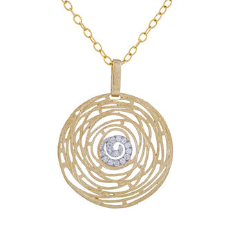 Circular Diamond Pendant