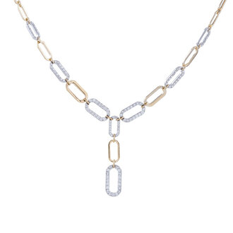 Diamond Drop Chain Necklace