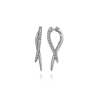 Diamond Spike Drop Earrings