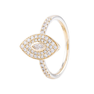 Marquise Shaped Diamond Fashion Ring